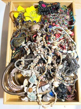 Huge Craft Repair Junk Tangled Findings Parts Jewelry Mix 3.14 Lbs Lot C123